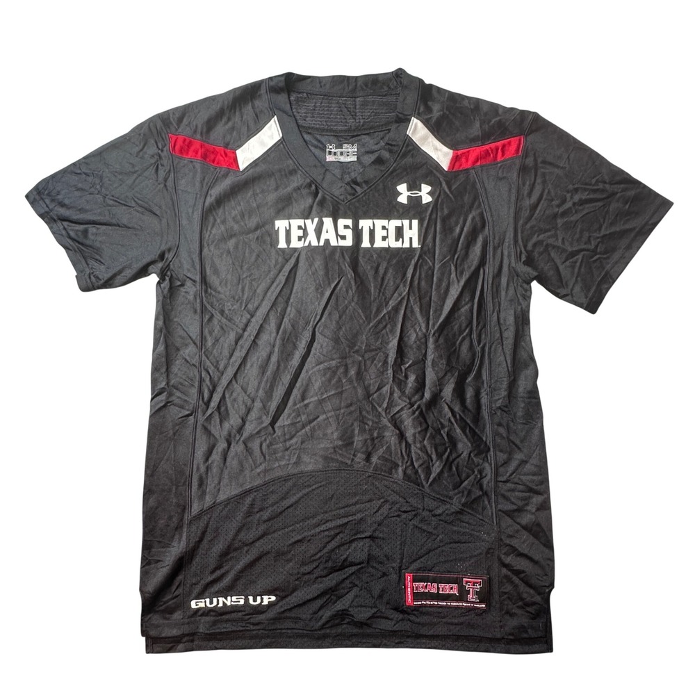 Texas Tech Red Raiders Under Armour Jersey Mens Small Black‎ NCAA UM8113TT9